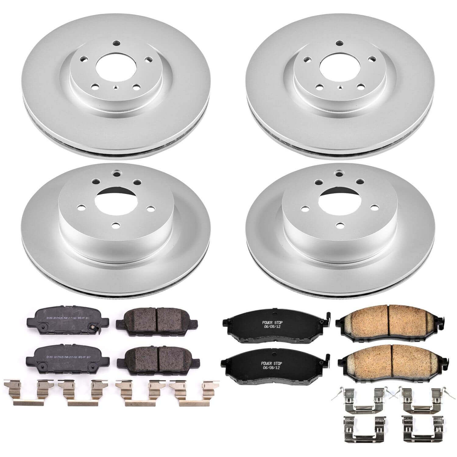 Power Stop CRK8060 Z17 Evolution Front And Rear Brake Kit for 2009-2012 Infiniti EX35 product image