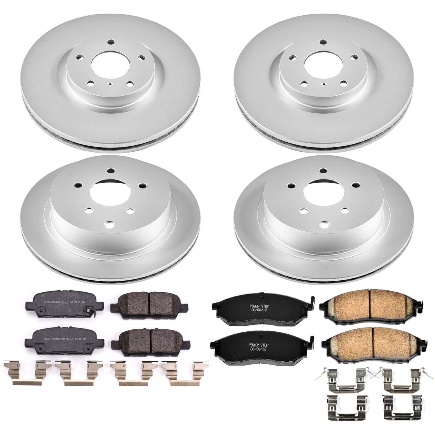 Power Stop CRK8061 Z17 Evolution Front And Rear Brake Kit for 2014-2019 Infiniti Q70 product image