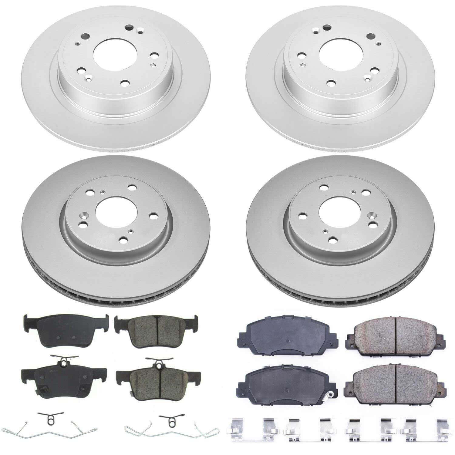 Power Stop CRK8066 Z17 Evolution Front And Rear Pad And Rotor Kit for 2018-2020 Honda Accord EX, EX-L, LX product image