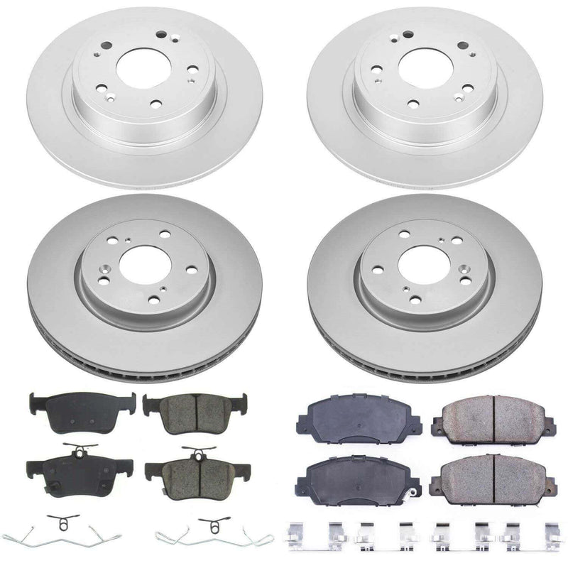 Power Stop CRK8066 Z17 Evolution Front And Rear Pad And Rotor Kit for 2018-2020 Honda Accord EX, EX-L, LX product image