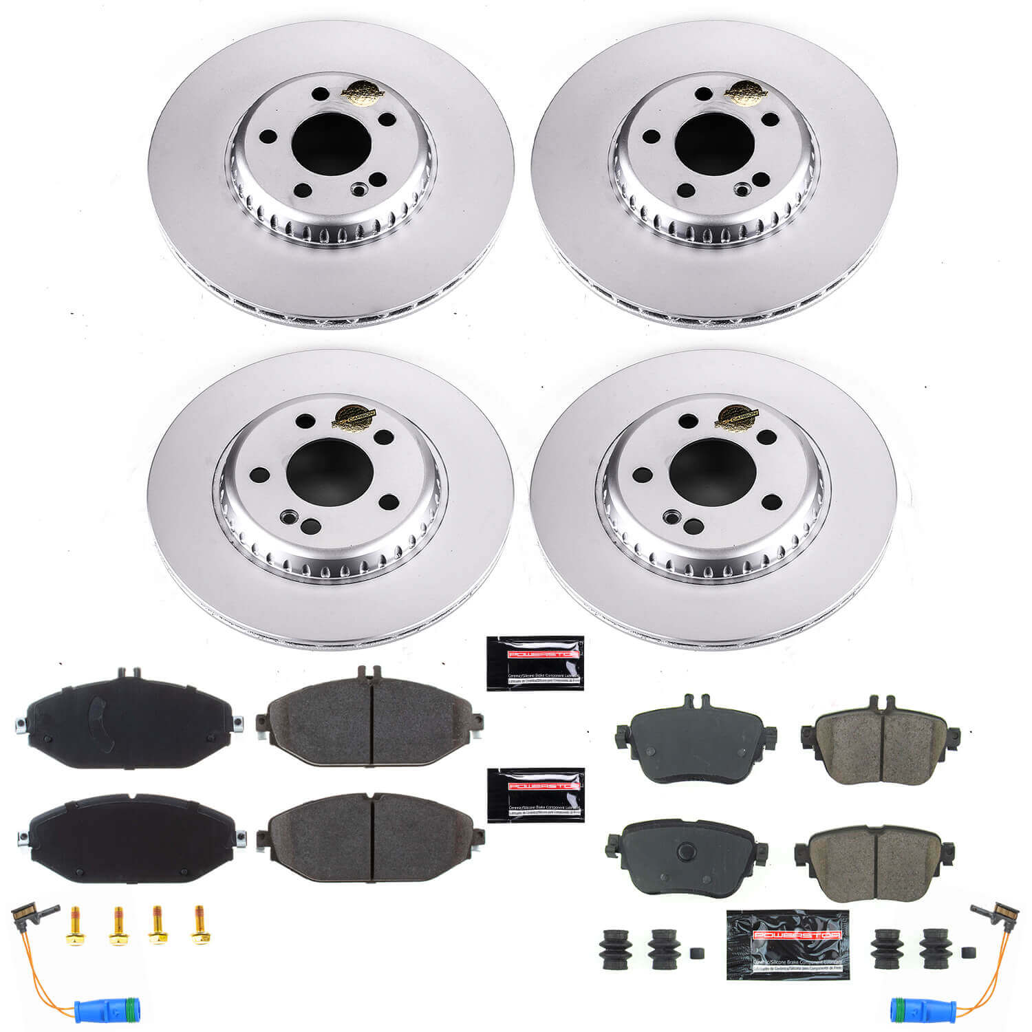 Power Stop CRK8074 Z23 Evolution Geomet Coated Front And Rear Pad And Rotor Kit for 2018-2019 Mercedes-Benz E300 product image