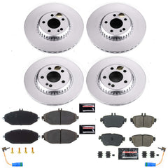 Power Stop CRK8074 Z23 Evolution Geomet Coated Front And Rear Pad And Rotor Kit for 2018-2019 Mercedes-Benz E300 product image