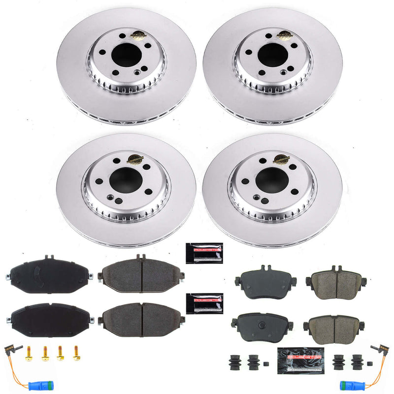 Power Stop CRK8074 Z23 Evolution Geomet Coated Front And Rear Pad And Rotor Kit for 2018-2019 Mercedes-Benz E300 product image