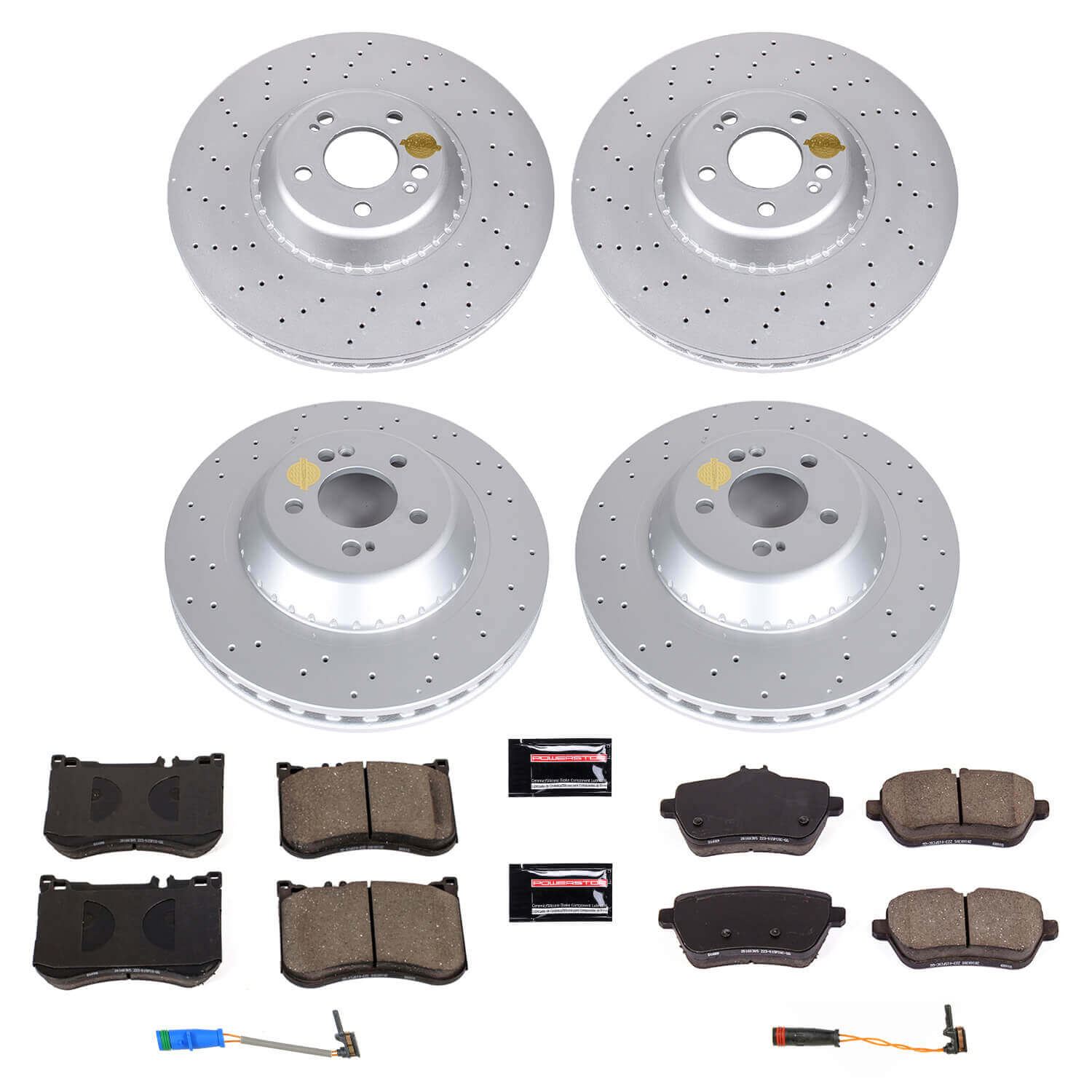 Power Stop CRK8102 Z23 Evolution Geomet Coated Front And Rear Pad And Rotor Kit for 2018-2020 Mercedes-Benz S450 product image