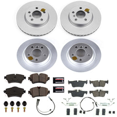 Power Stop CRK8105 Z23 Evolution Geomet Coated Front And Rear Pad And Rotor Kit for 2016 MINI Cooper Clubman Base product image