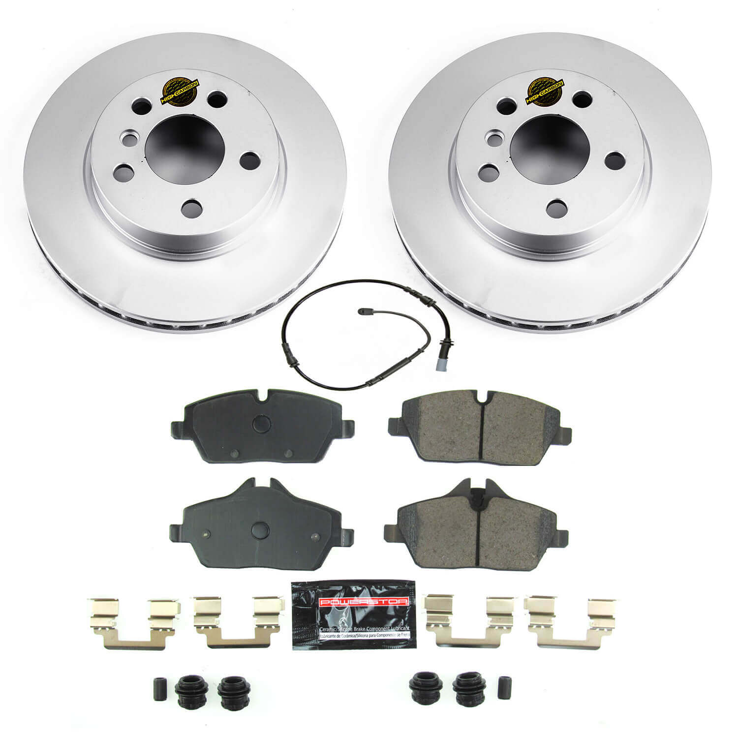 Power Stop CRK8112 Z23 Evolution Geomet Coated Front Pad And Rotor Kit for 2014-2021 BMW I3 product image