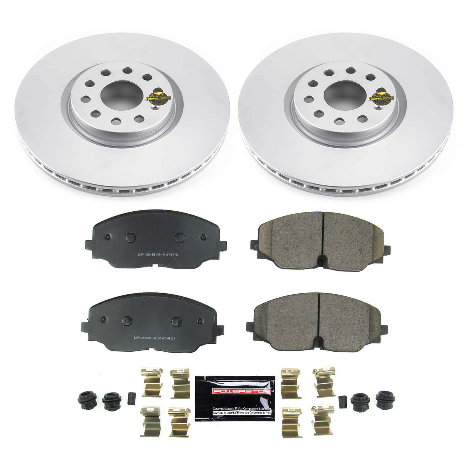 Power Stop CRK8117 Z23 Evolution Geomet Coated Front Pad And Rotor Kit for 2018-2021 Volkswagen Atlas product image