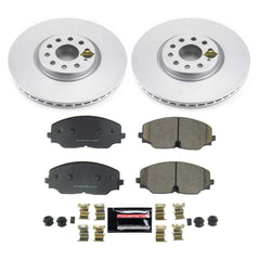 Power Stop CRK8117 Z23 Evolution Geomet Coated Front Pad And Rotor Kit for 2018-2021 Volkswagen Atlas product image