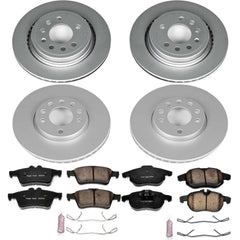 Power Stop CRK8156 Z23 Evolution Sport Front And Rear Brake Kit for 2008 Saab 9-3. All Wheel Drive product image