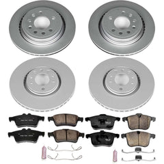 Power Stop CRK8159 Z23 Evolution Sport Front And Rear Brake Kit for 2008 Saab 9-3. All Wheel Drive product image