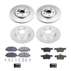 Power Stop CRK8166 Z17 Evolution Front And Rear Pad And Rotor Kit for 2018-2020 Honda Accord EX-L, Hybrid, Hybrid Touring, Hybrid EX, Hybrid EX-L, Sport, Touring product image