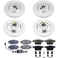 Power Stop CRK8168 Z23 Evolution Geomet Coated Front And Rear Pad And Rotor Kit for 2022-2025 Audi Q3 product image