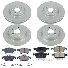 Power Stop CRK8174 Front And Rear Z17 Evolution Pad And Rotor Kit for 2018-2023 Ford Transit Connect product image