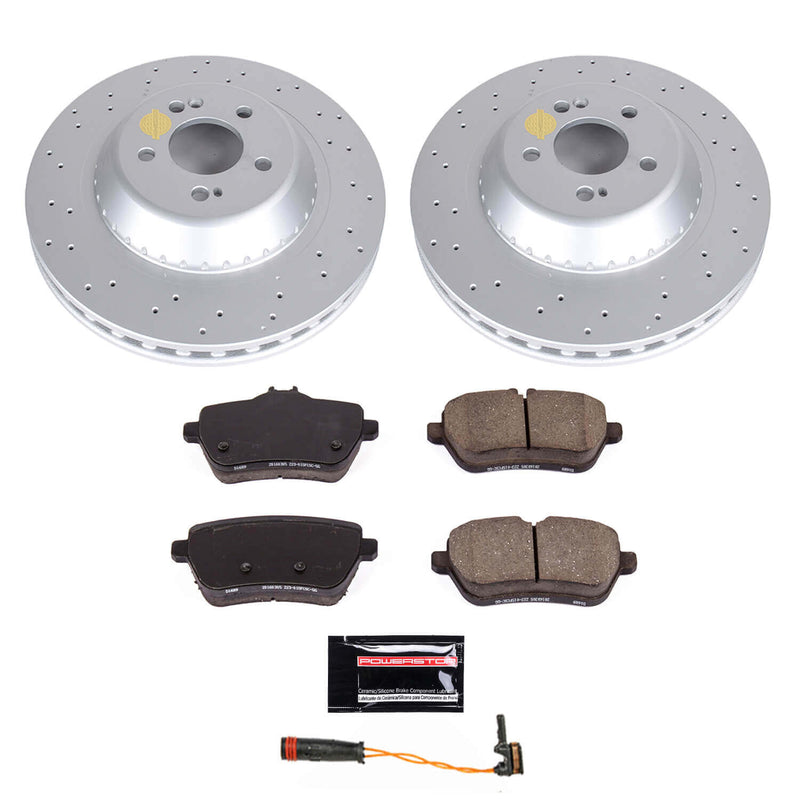 Power Stop CRK8194 Z23 Evolution Geomet Coated Rear Pad And Rotor Kit for 2018-2020 Mercedes-Benz S450 product image