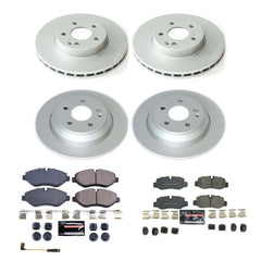 Power Stop CRK8218 Front And Rear Z17 Evolution Pad And Rotor Kit for 2016-2023 Mercedes-Benz Metris product image