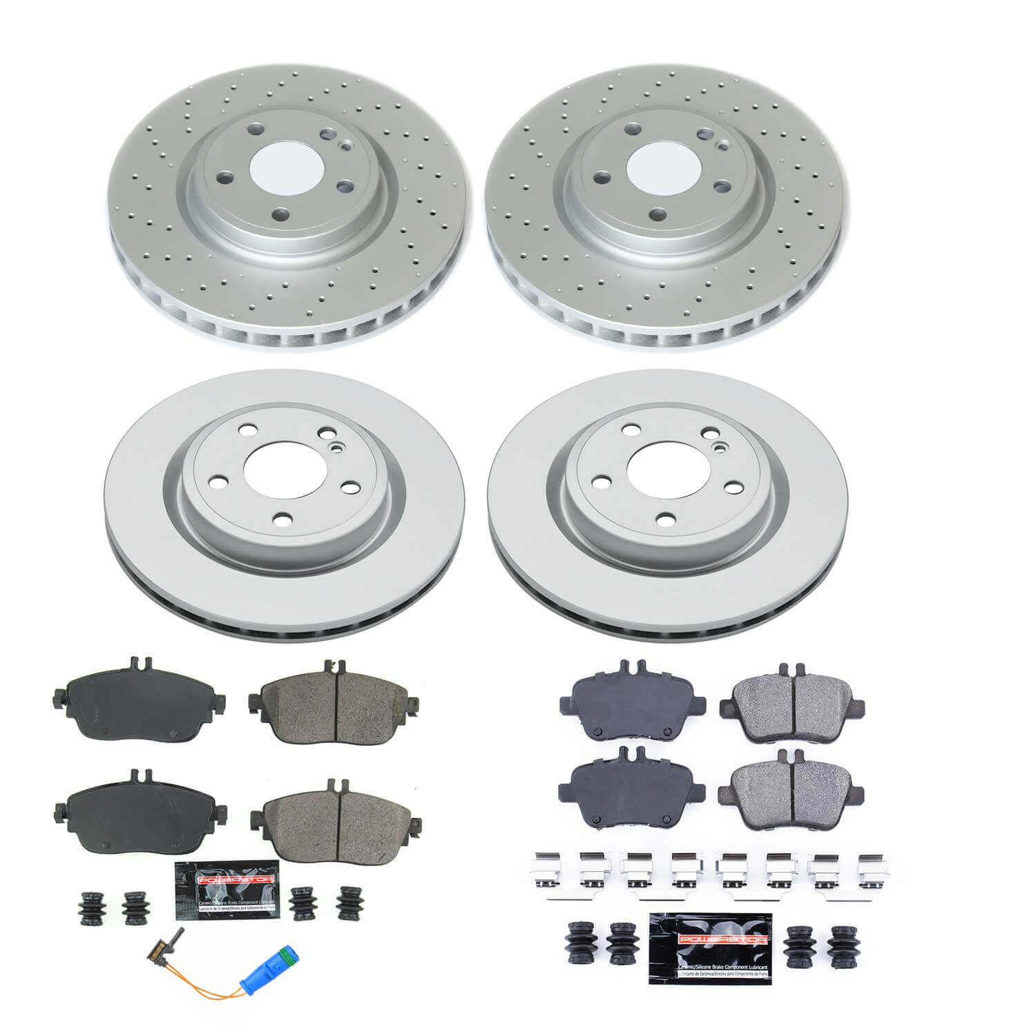 Power Stop CRK8265 Front And Rear Z17 Evolution Pad And Rotor Kit for 2014-2019 Mercedes-Benz CLA250 product image