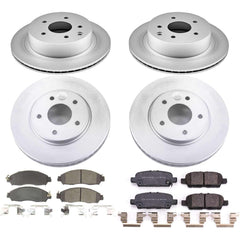 Power Stop CRK8273 Z17 Evolution Front And Rear Pad And Rotor Kit for 2018-2025 Nissan Leaf product image