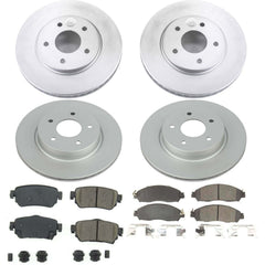 Power Stop CRK8274 Front And Rear Z17 Evolution Pad And Rotor Kit for 2018-2025 Nissan Leaf product image