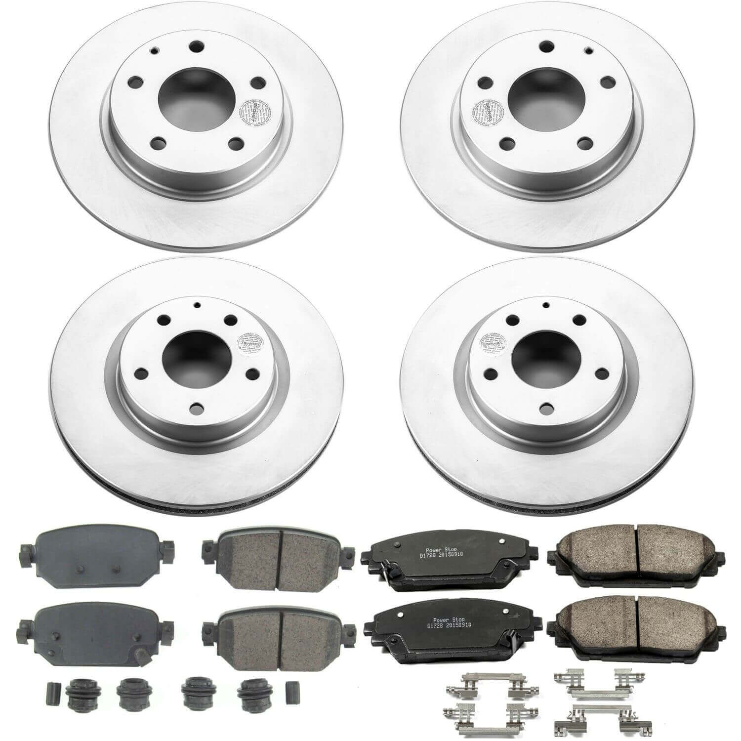 Power Stop CRK8282 Z17 Evolution Front And Rear Pad And Rotor Kit for 2017-2018 Mazda 3 product image