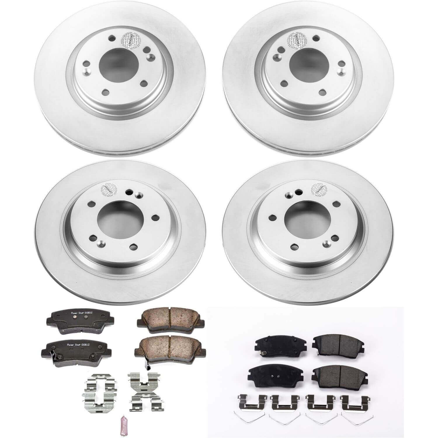 Power Stop CRK8284 Z17 Evolution Front And Rear Pad And Rotor Kit for 2018-2020 Hyundai Elantra GT product image