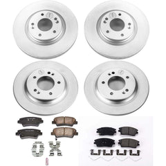 Power Stop CRK8284 Z17 Evolution Front And Rear Pad And Rotor Kit for 2018-2020 Hyundai Elantra GT product image