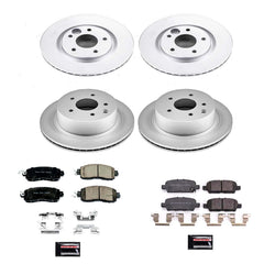 Power Stop CRK8288 Z17 Evolution Front And Rear Pad And Rotor Kit for 2014-2017 Nissan Leaf product image