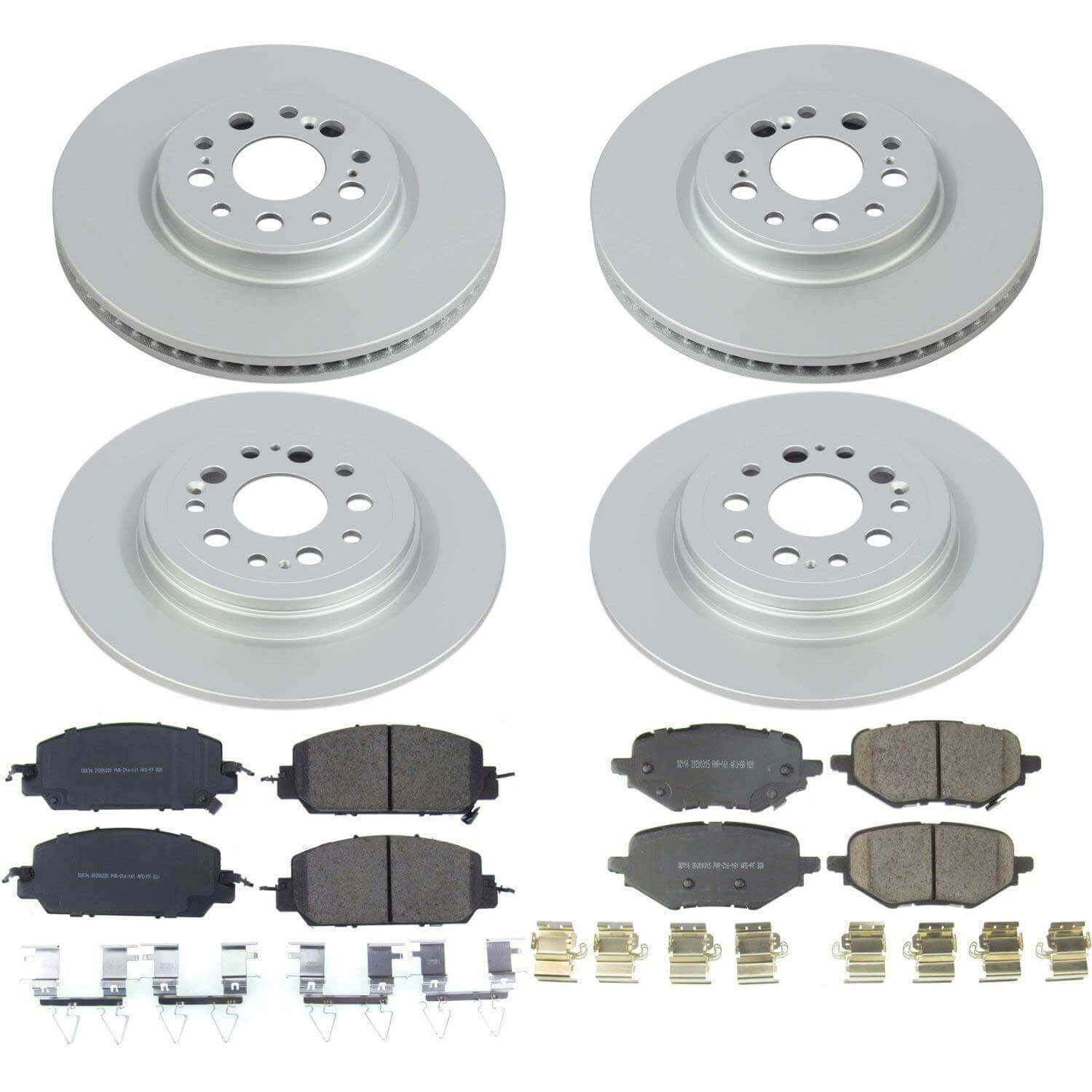 Power Stop CRK8294 Front And Rear Z17 Evolution Pad And Rotor Kit for 2017-2021 Honda Clarity product image