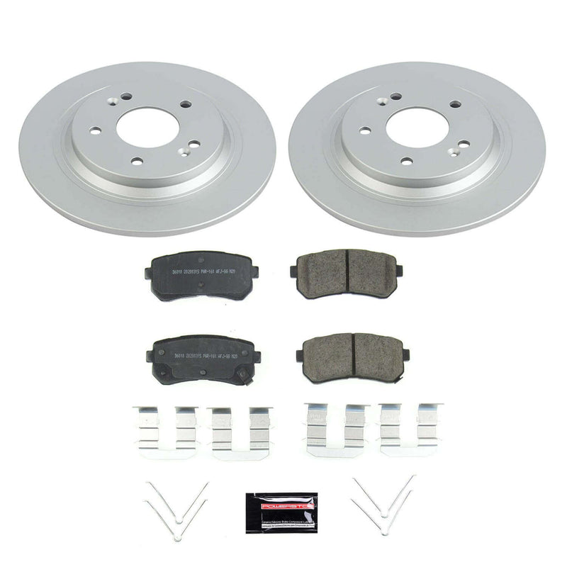 Power Stop CRK8306 Rear Z17 Evolution Pad And Rotor Kit for 2018 Hyundai Kona Limited, SE, SEL, Ultimate All Wheel Drive product image