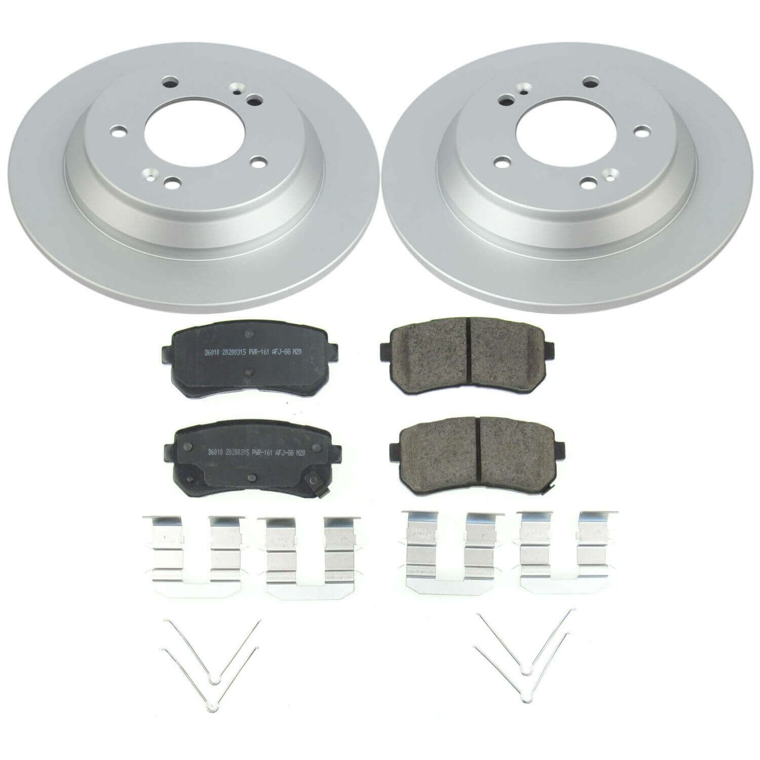 Power Stop CRK8307 Rear Z17 Evolution Pad And Rotor Kit for 2018 Hyundai Kona Limited, Ultimate Front Wheel Drive product image