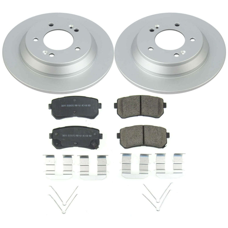 Power Stop CRK8307 Rear Z17 Evolution Pad And Rotor Kit for 2018 Hyundai Kona Limited, Ultimate Front Wheel Drive product image