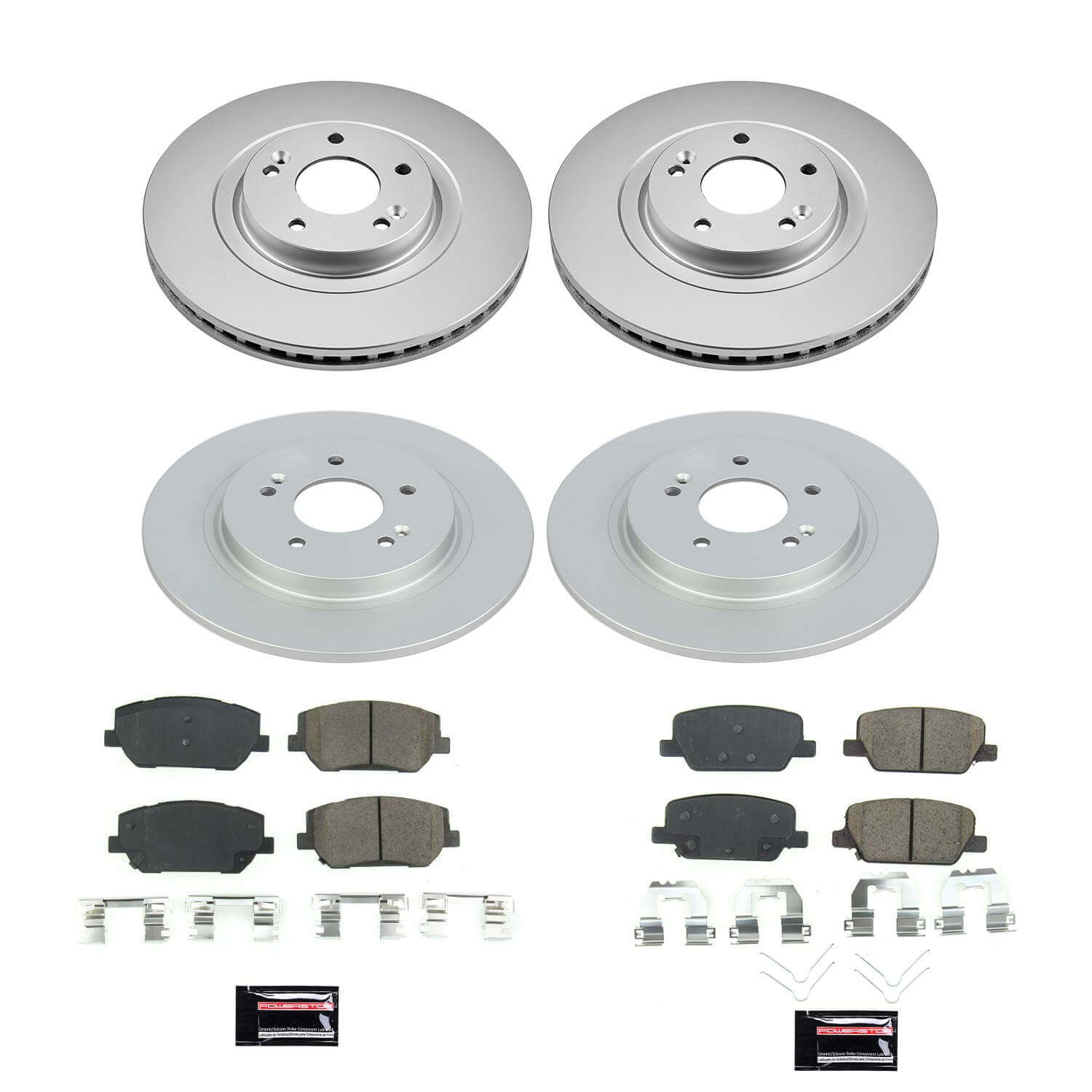 Power Stop CRK8308 Front And Rear Z17 Evolution Pad And Rotor Kit for 2019-2020 Hyundai Santa Fe product image