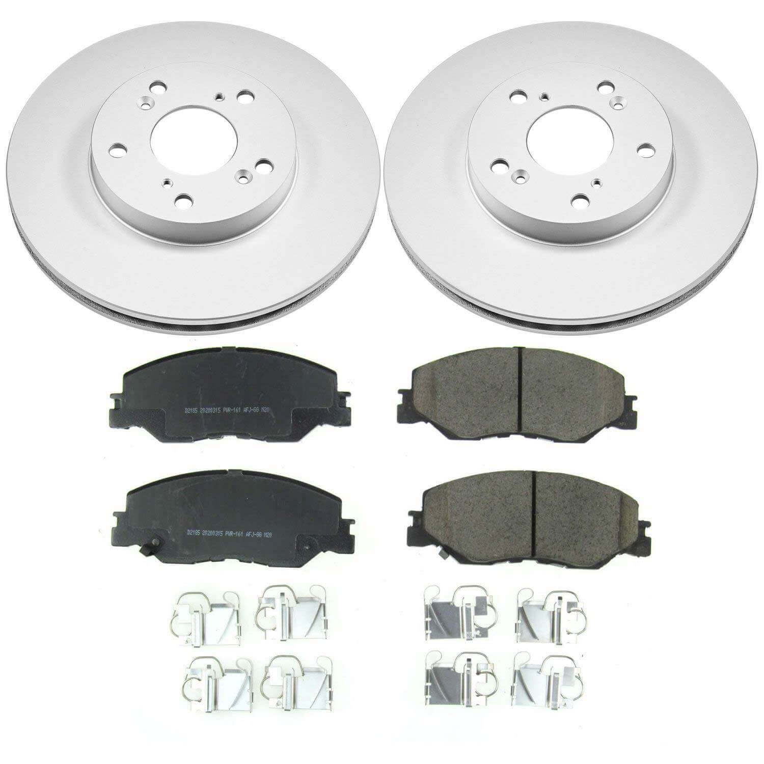 Power Stop CRK8318 Z17 Evolution Front Pad And Rotor Kit for 2022 Honda Civic EX, EX-L, LX, Sport, Sport Touring, Touring product image