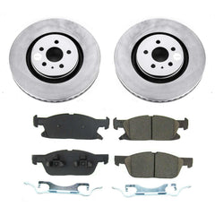 Power Stop CRK8321 Z17 Evolution Front Pad And Rotor Kit for 2019-2021 Ford Edge ST product image