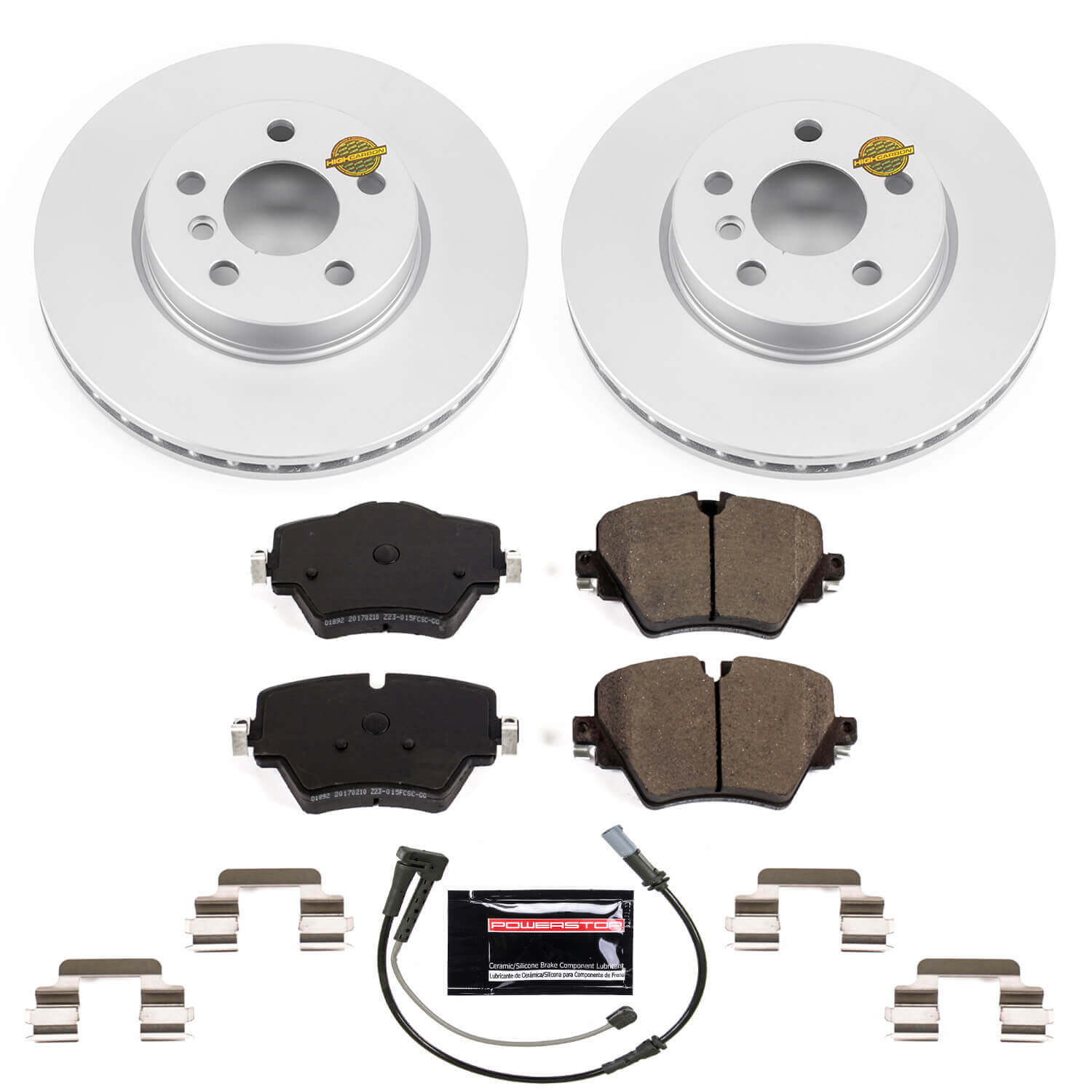 Power Stop CRK8323 Z23 Evolution Geomet Coated Front Pad And Rotor Kit for 2019 MINI Cooper Clubman ALL4, Base product image
