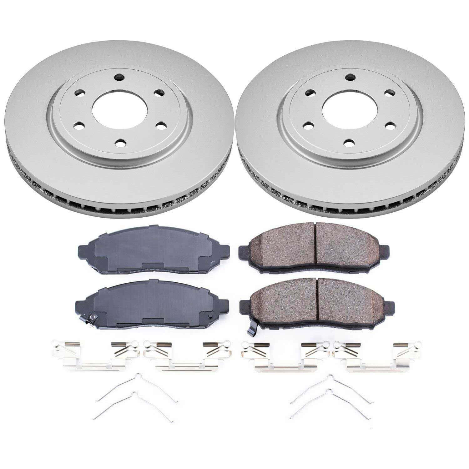 Power Stop CRK8324 Z17 Evolution Front Pad And Rotor Kit for 2016-2019 Nissan Frontier Rear Wheel Drive product image