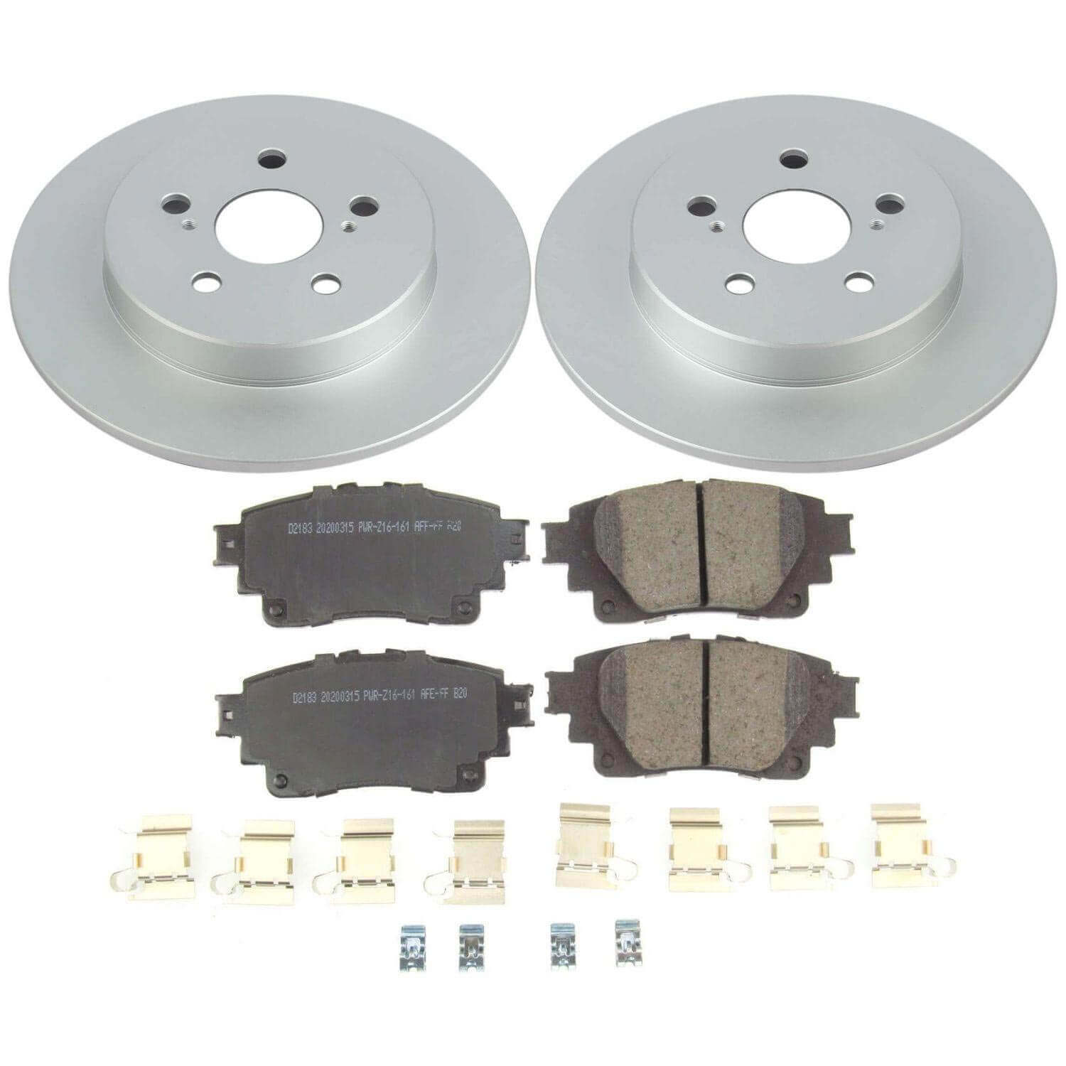 Power Stop CRK8336 Rear Z17 Evolution Pad And Rotor Kit for 2019-2024 Toyota Corolla product image