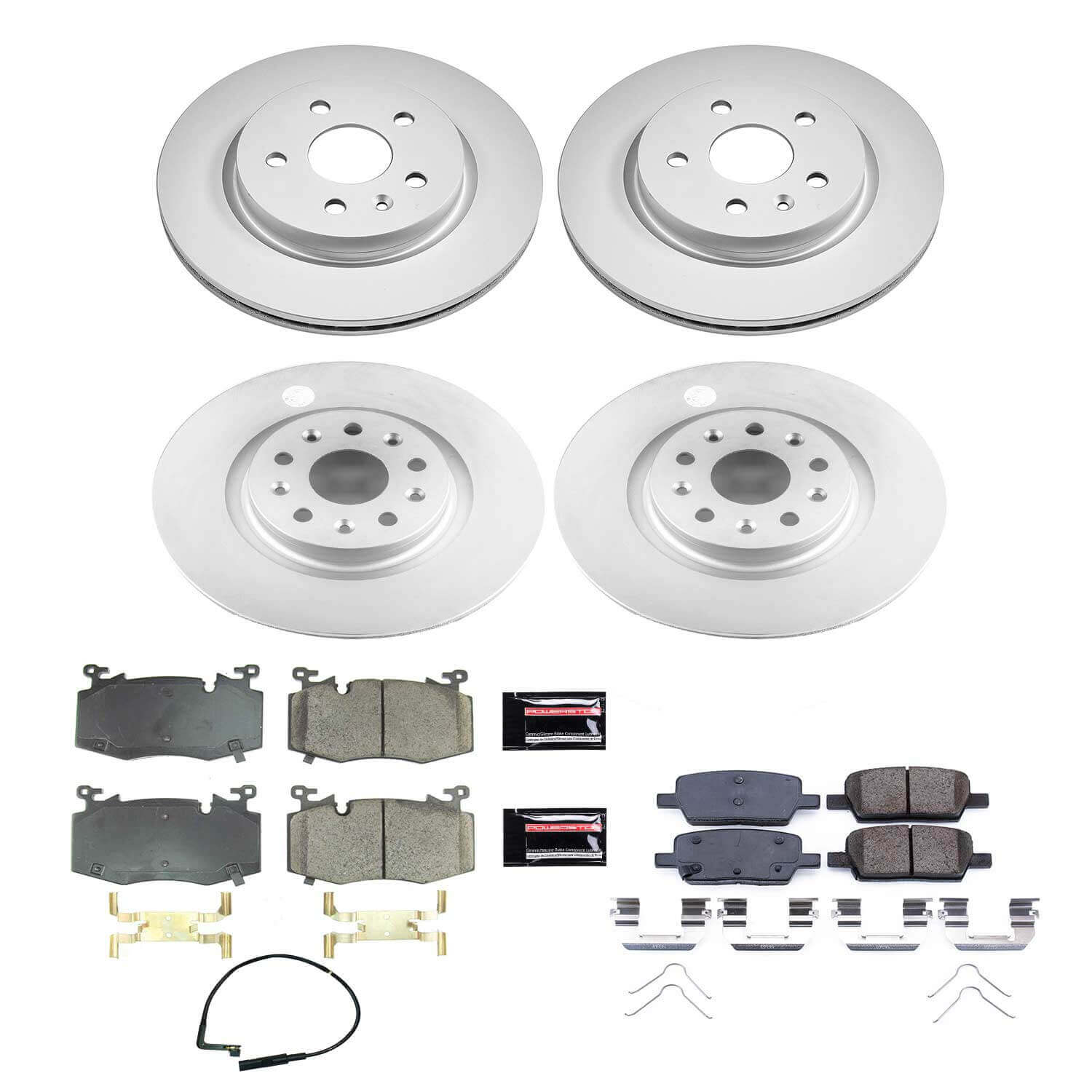 Power Stop CRK8341 Front And Rear Z17 Evolution Pad And Rotor Kit for 2019 Cadillac CT6 product image