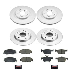 Power Stop CRK8343 Front And Rear Z17 Evolution Pad And Rotor Kit for 2022 Honda Civic EX, EX-L, LX, Sport, Sport Touring, Touring product image