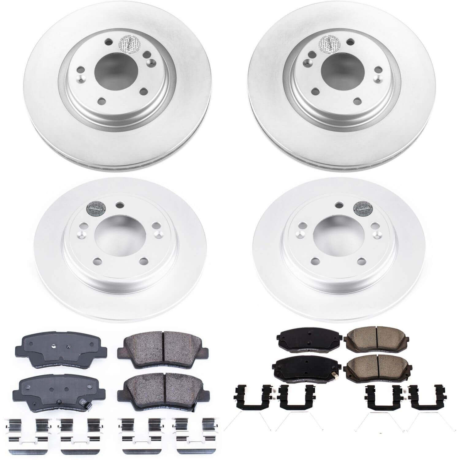 Power Stop CRK8345 Z17 Evolution Front And Rear Pad And Rotor Kit for 2019-2021 Hyundai Veloster product image