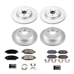 Power Stop CRK8347 Z17 Evolution Front And Rear Pad And Rotor Kit for 2019-2020 Infiniti QX60 product image