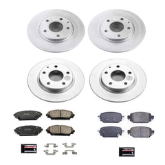 Power Stop CRK8350 Z17 Evolution Front And Rear Pad And Rotor Kit for 2019-2021 Mazda CX-3 Front Wheel Drive product image