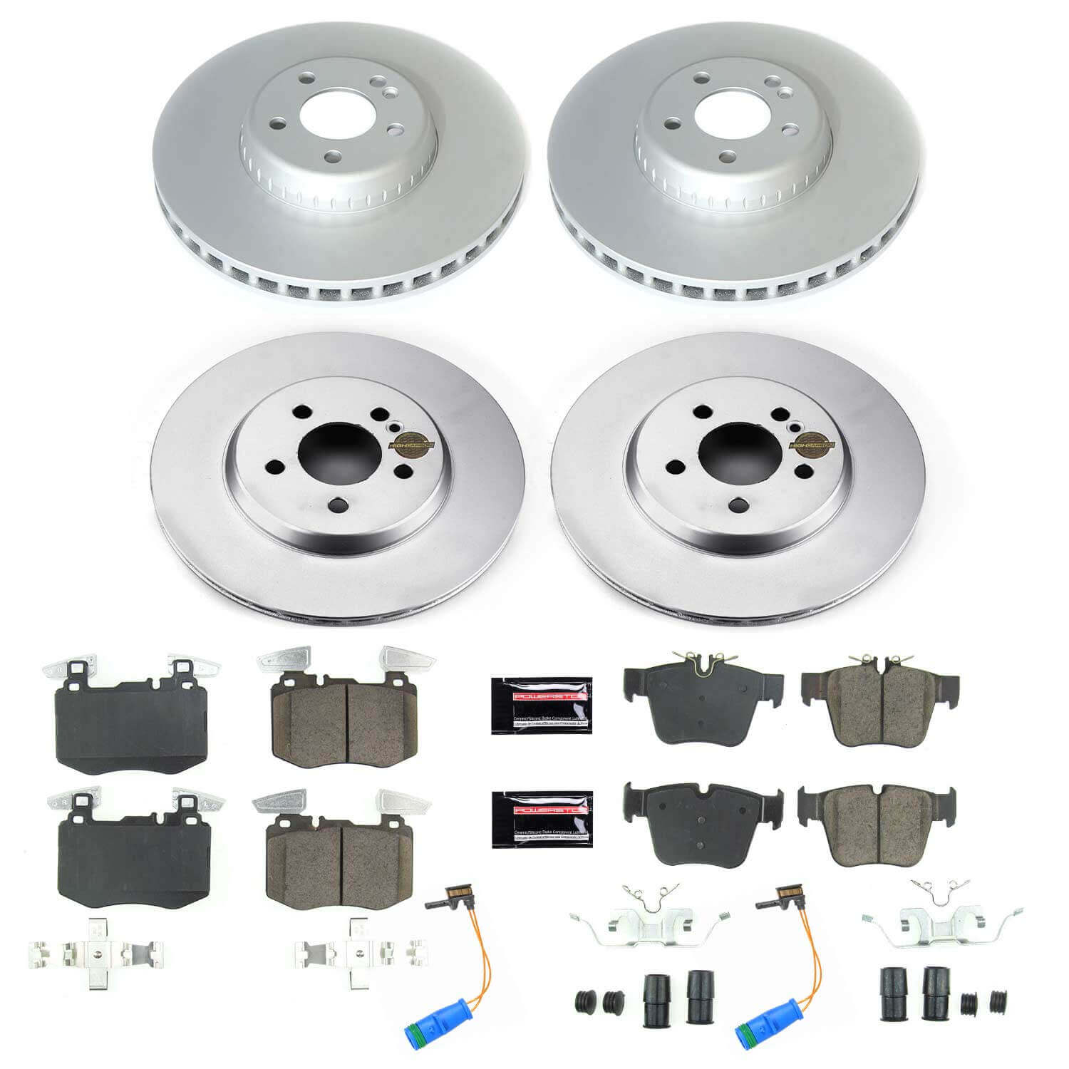Power Stop CRK8352 Front And Rear Z17 Evolution Pad And Rotor Kit for 2019-2022 Mercedes-Benz GLC300 product image
