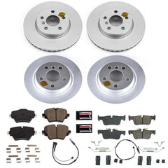 Power Stop CRK8355 Z23 Evolution Geomet Coated Front And Rear Pad And Rotor Kit for 2019 MINI Cooper Clubman ALL4, Base product image
