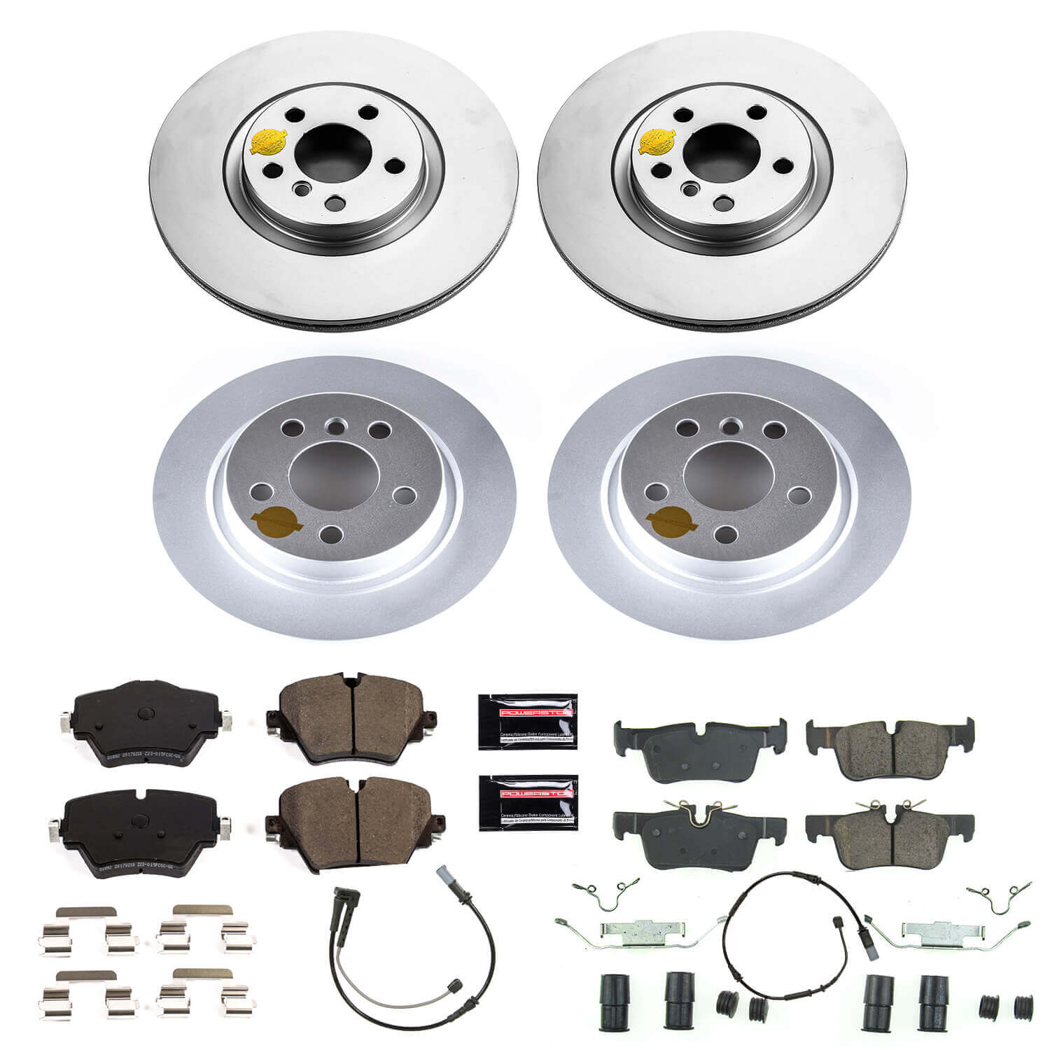 Power Stop CRK8356 Z23 Evolution Geomet Coated Front And Rear Pad And Rotor Kit for 2017-2020 MINI Cooper Countryman S, S ALL4 product image
