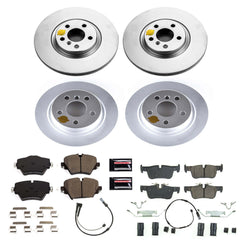 Power Stop CRK8356 Z23 Evolution Geomet Coated Front And Rear Pad And Rotor Kit for 2017-2020 MINI Cooper Countryman S, S ALL4 product image
