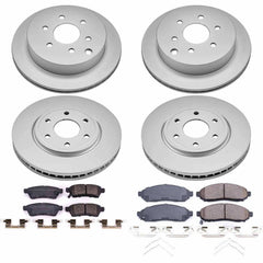 Power Stop CRK8357 Z17 Evolution Front And Rear Pad And Rotor Kit for 2016-2019 Nissan Frontier Rear Wheel Drive product image