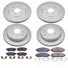 Power Stop CRK8358 Z17 Evolution Front And Rear Pad And Rotor Kit for 2016-2019 Nissan Frontier 4 Wheel Drive, Rear Wheel Drive product image