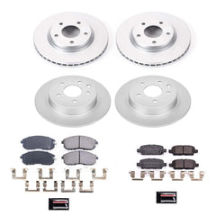 Power Stop CRK8359 Z17 Evolution Front And Rear Pad And Rotor Kit for 2019 Nissan Sentra S, SL, SR product image