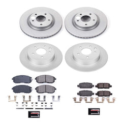 Power Stop CRK8360 Z17 Evolution Front And Rear Pad And Rotor Kit for 2019 Nissan Sentra Nismo, SR Turbo product image