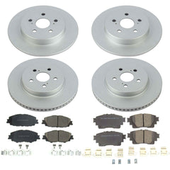 Power Stop CRK8362 Front And Rear Z17 Evolution Pad And Rotor Kit for 2019-2024 Toyota Corolla product image